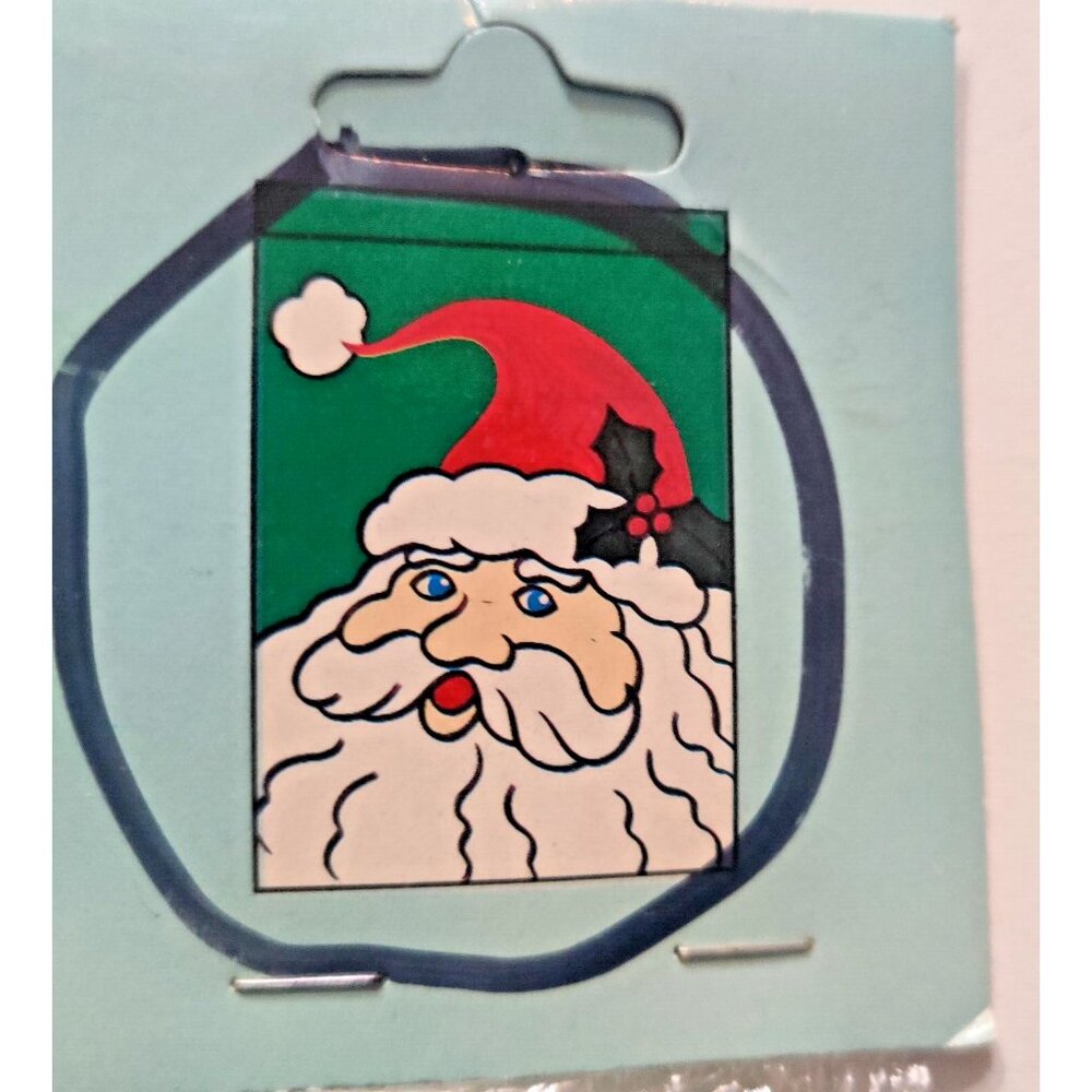 Vtg 1995 CBK Ltd Handcrafted Decorative Outdoor House Flag Santa Claus 27.5x40"